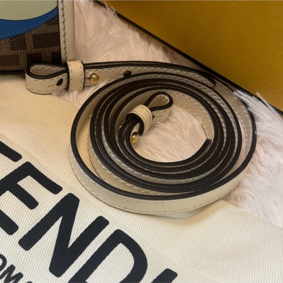 ⭐️🇮🇹 FENDI 2021 Mini FF Zucca Sunshine Shopper Tote✨ - Picture 9 of 11